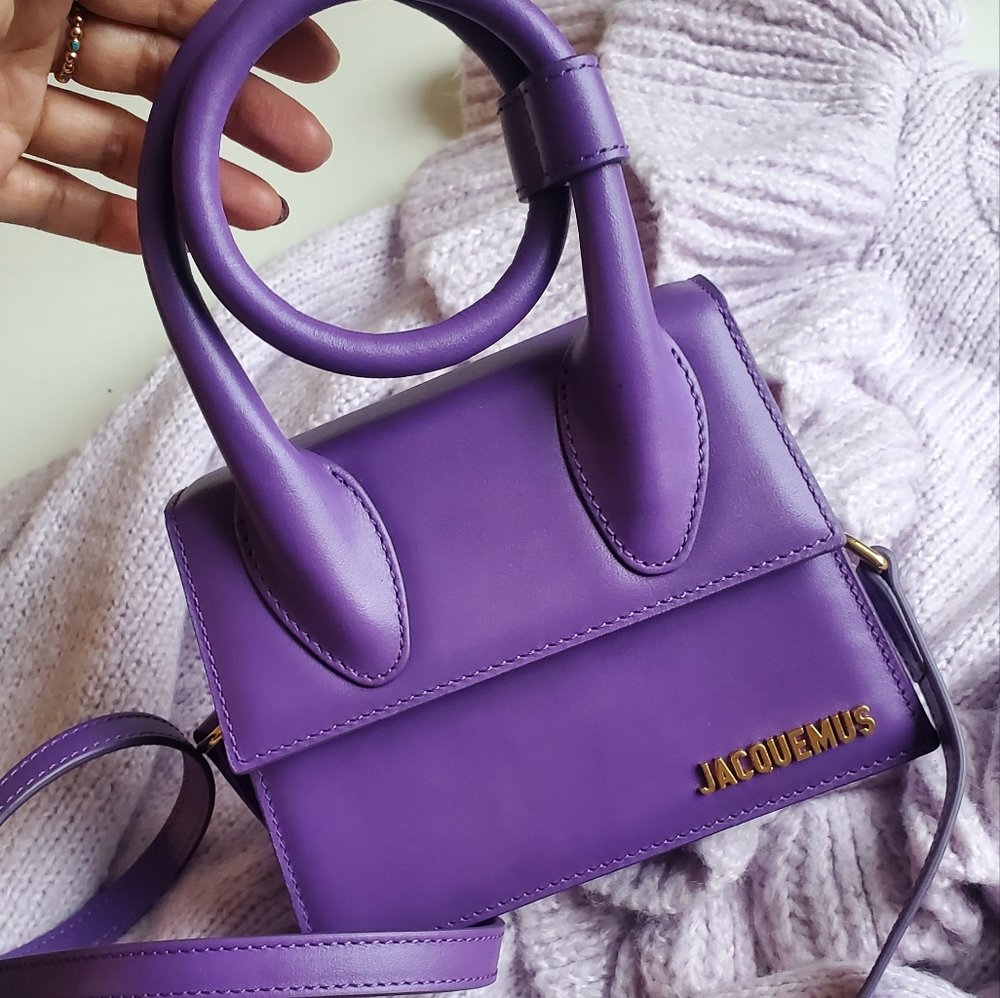 Jacquemus purple le Chiquito noeud bag